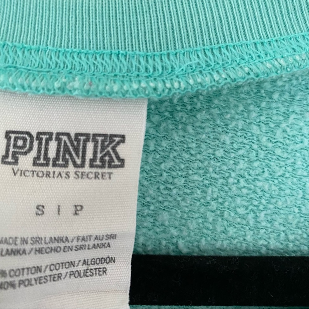PINK Victoria's Secret Y2K Crewneck Sweatshirt Oversized Athleisure Comfy Sz S - Picture 2 of 6